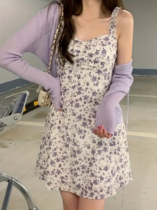First Love Floral Camisole Dress, New Summer Edition - Versatile and Lightweight for Women