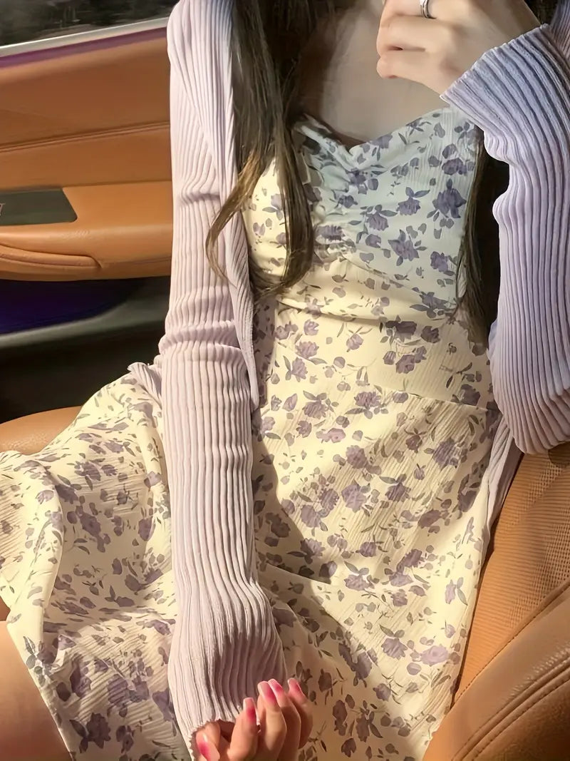 First Love Floral Camisole Dress, New Summer Edition - Versatile and Lightweight for Women